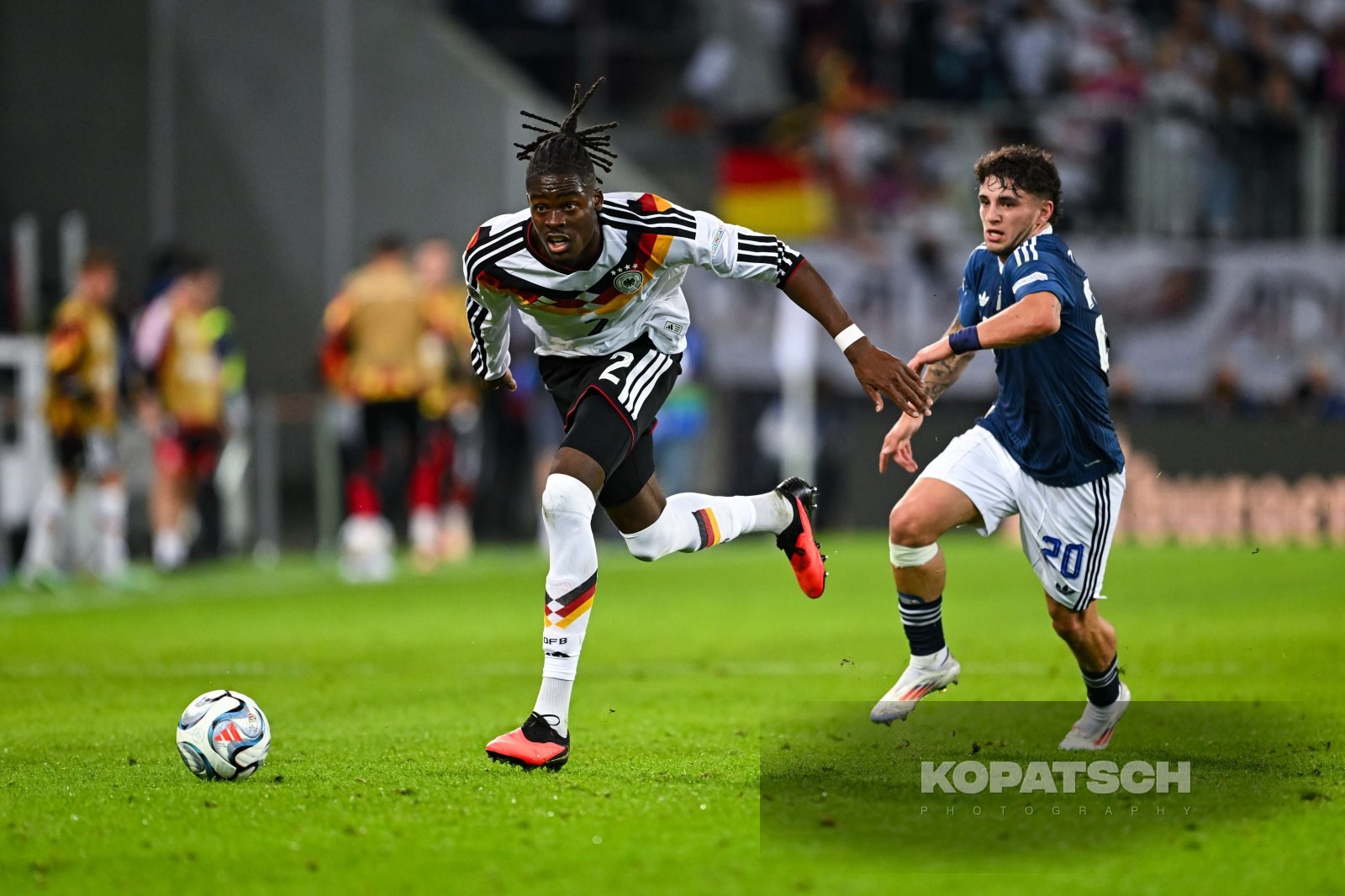Yann Bisseck of Germany, 2026-09-27 Germany vs Greece