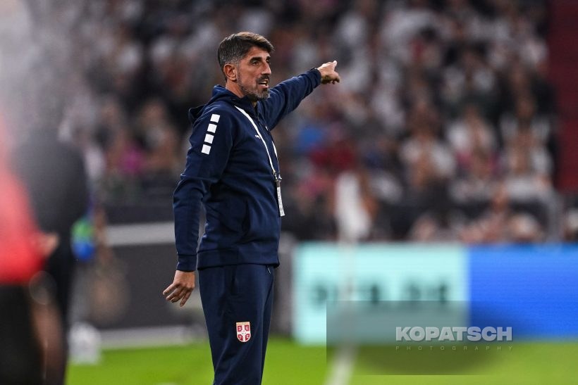 Coach Veljko Paunovic of Serbia, 2026-10-01 Germany vs Serbia