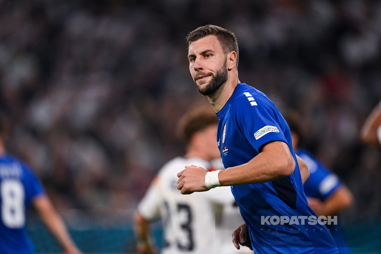 Strahinja Pavlovic of Serbia, 2026-10-01 Germany vs Serbia