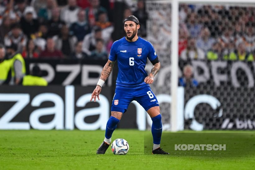 Nemanja Gudelj of Serbia, 2026-10-01 Germany vs Serbia