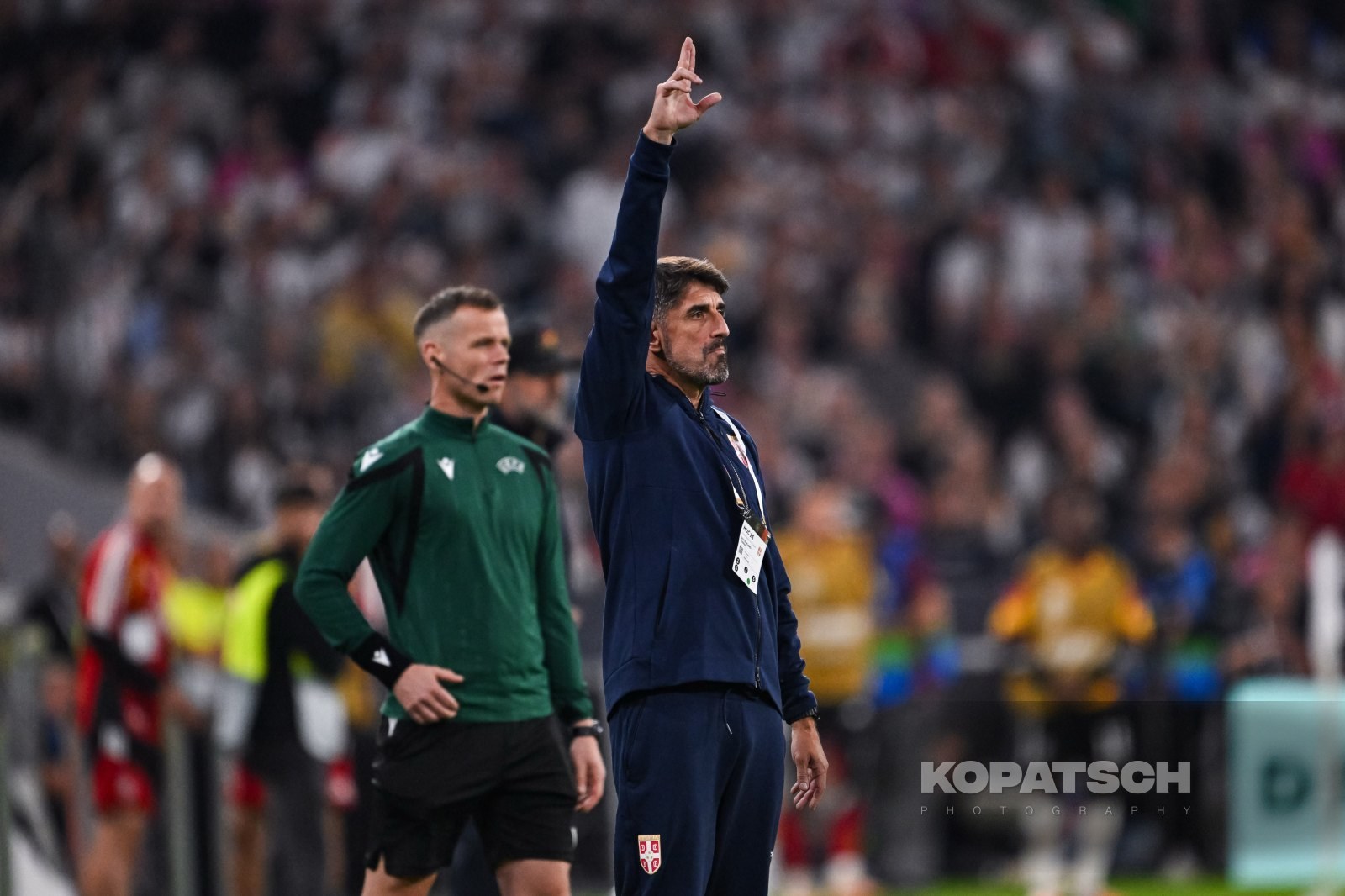 Coach Veljko Paunovic of Serbia, 2026-10-01 Germany vs Serbia