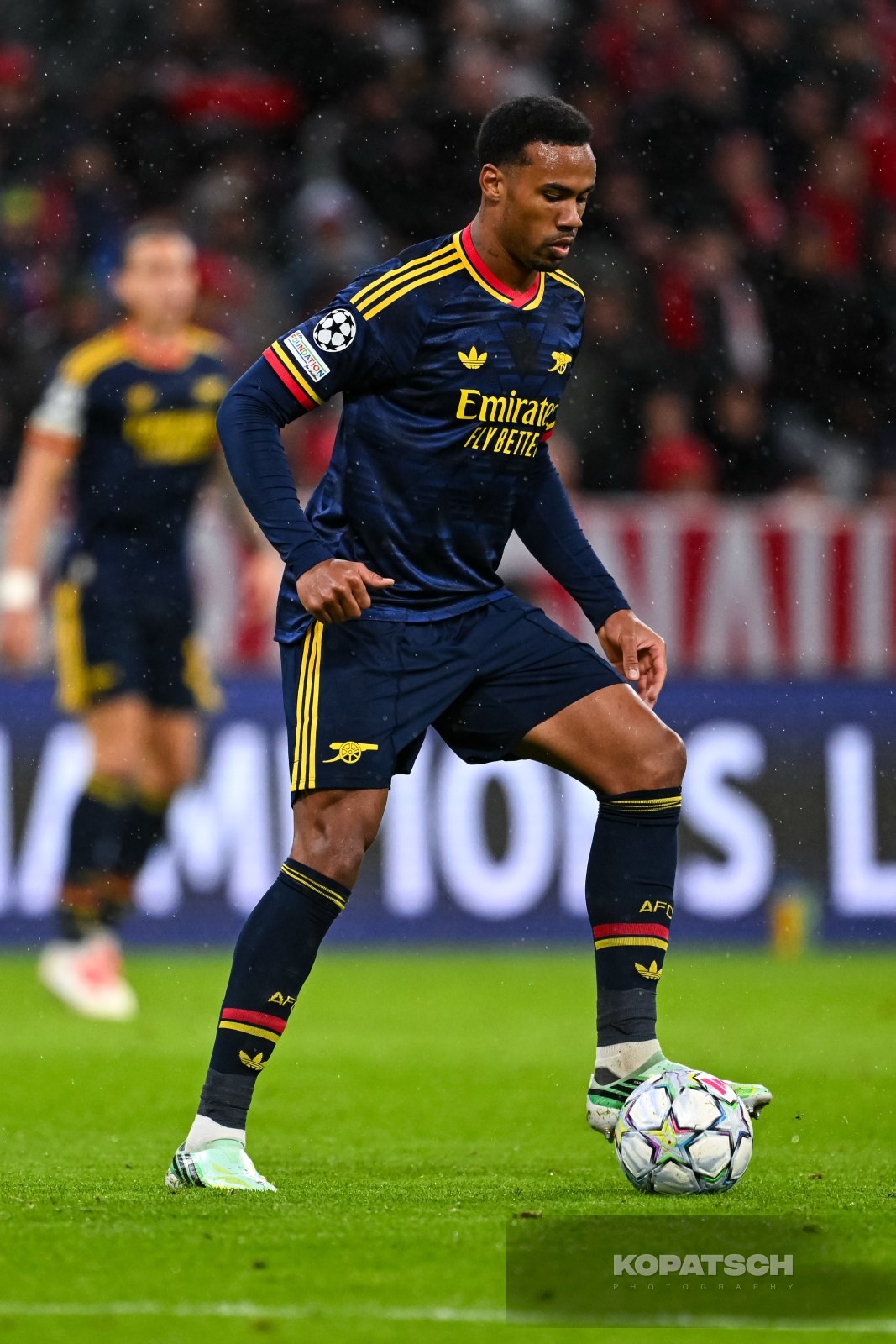 Gabriel of Arsenal FC, 2026-10-21 FC Bayern Muenchen vs Arsenal FC