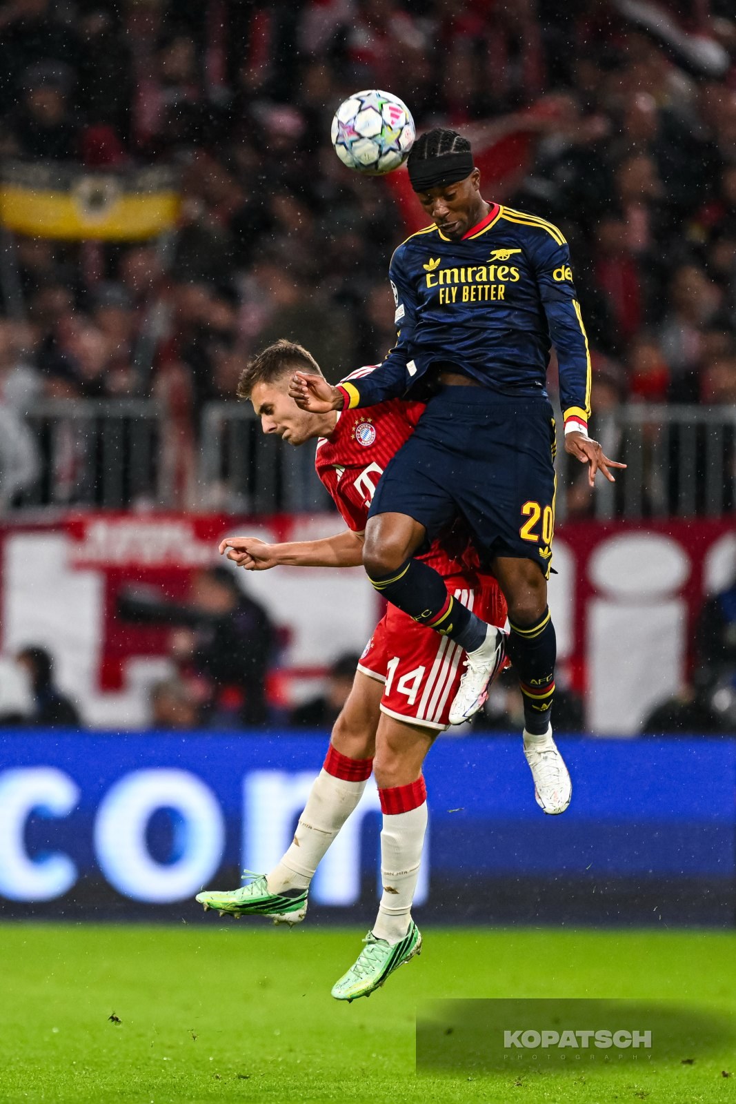 Josip Stanisic of FC Bayern Muenchen, 2026-10-21 FC Bayern Muenchen vs Arsenal FC