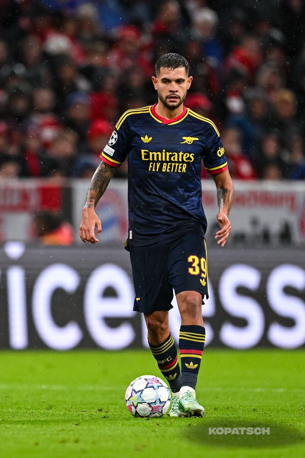 Bruno Guimaraes of Arsenal FC, 2026-10-21 FC Bayern Muenchen vs Arsenal FC