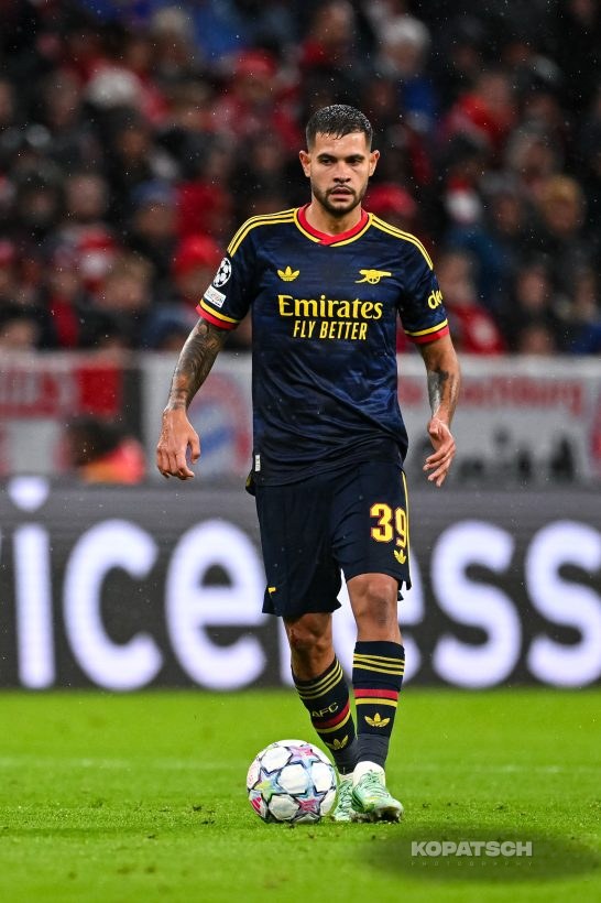 Bruno Guimaraes of Arsenal FC, 2026-10-21 FC Bayern Muenchen vs Arsenal FC