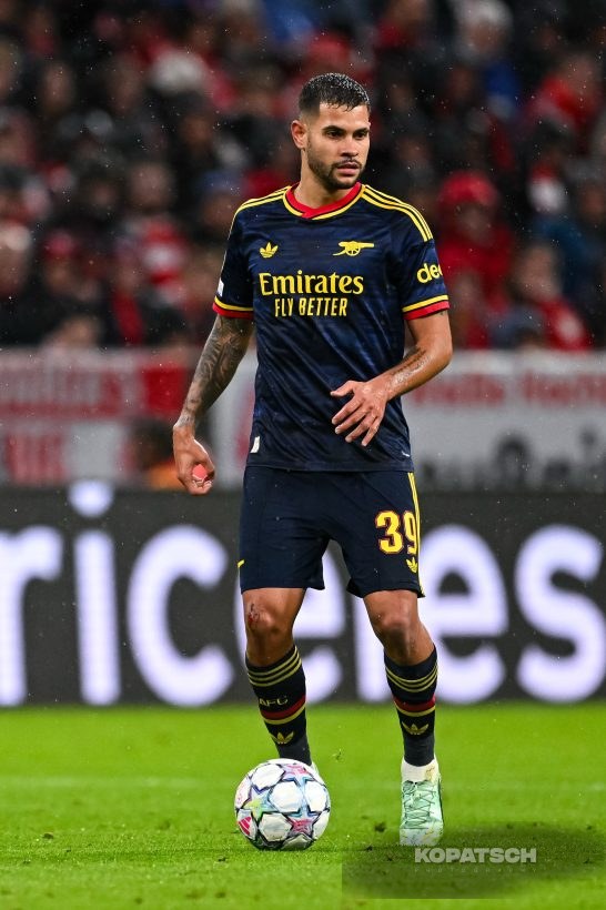 Bruno Guimaraes of Arsenal FC, 2026-10-21 FC Bayern Muenchen vs Arsenal FC