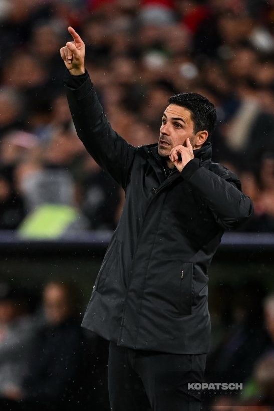 Coach Mikel Arteta of Arsenal FC, 2026-10-21 FC Bayern Muenchen vs Arsenal FC