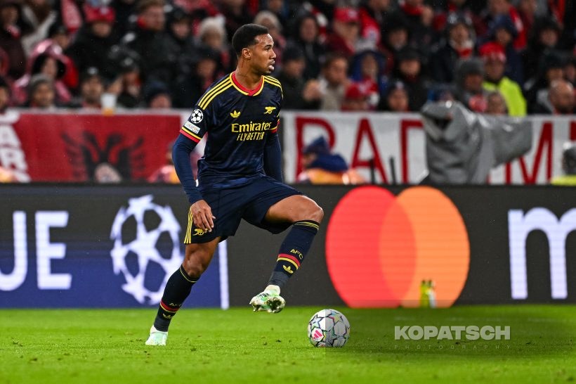 Gabriel of Arsenal FC, 2026-10-21 FC Bayern Muenchen vs Arsenal FC
