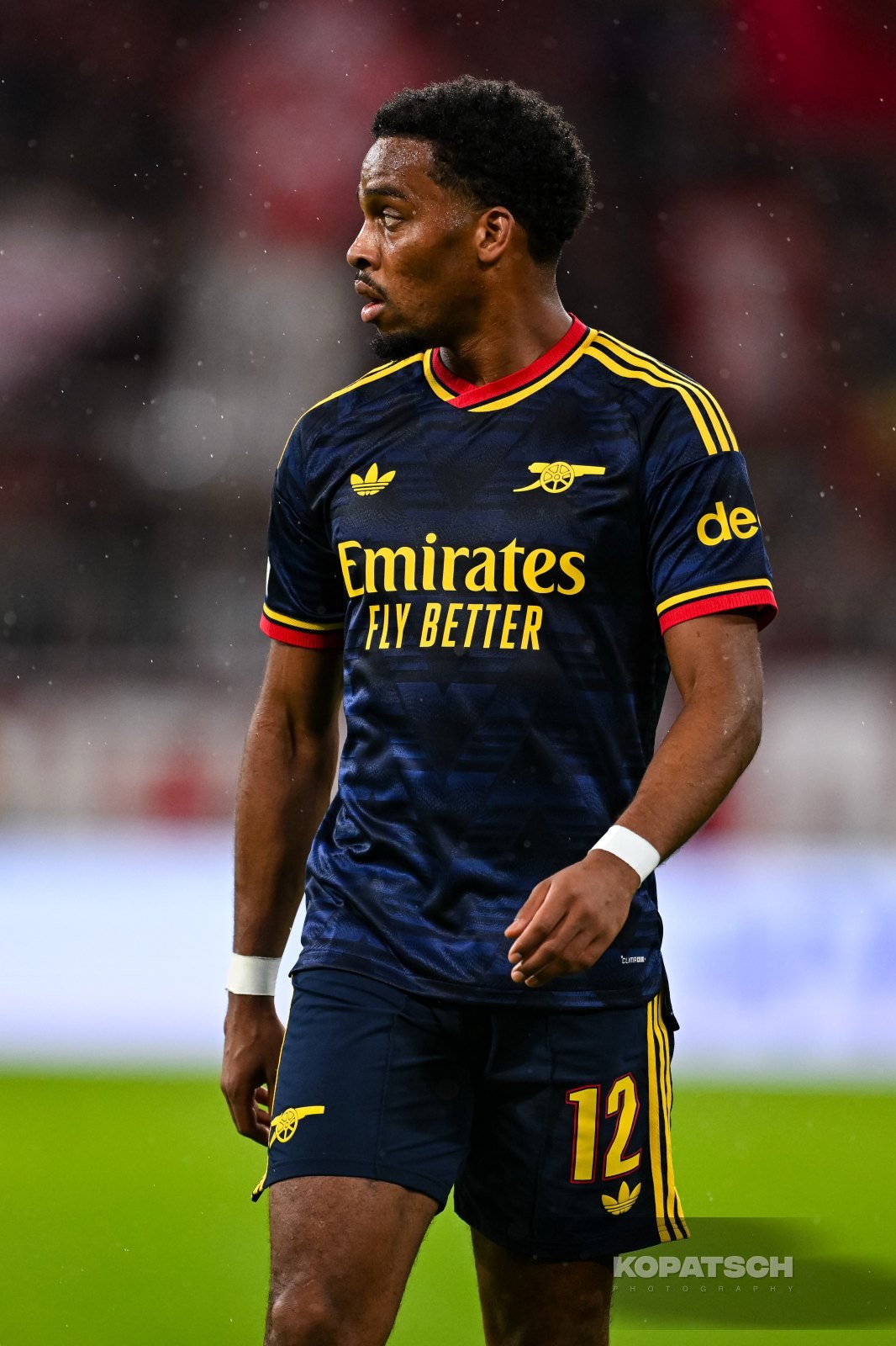 Jurrien Timber of Arsenal FC, 2026-10-21 FC Bayern Muenchen vs Arsenal FC