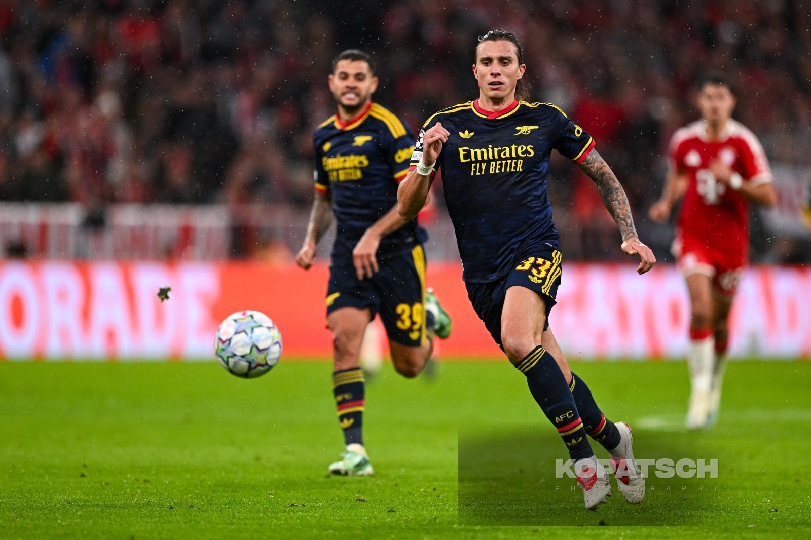 Riccardo Calafiori of Arsenal FC, 2026-10-21 FC Bayern Muenchen vs Arsenal FC