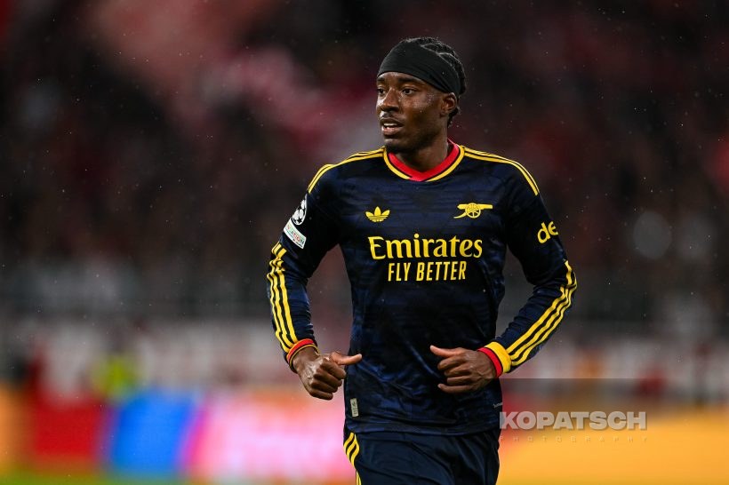 Noni Madueke of Arsenal FC, 2026-10-21 FC Bayern Muenchen vs Arsenal FC