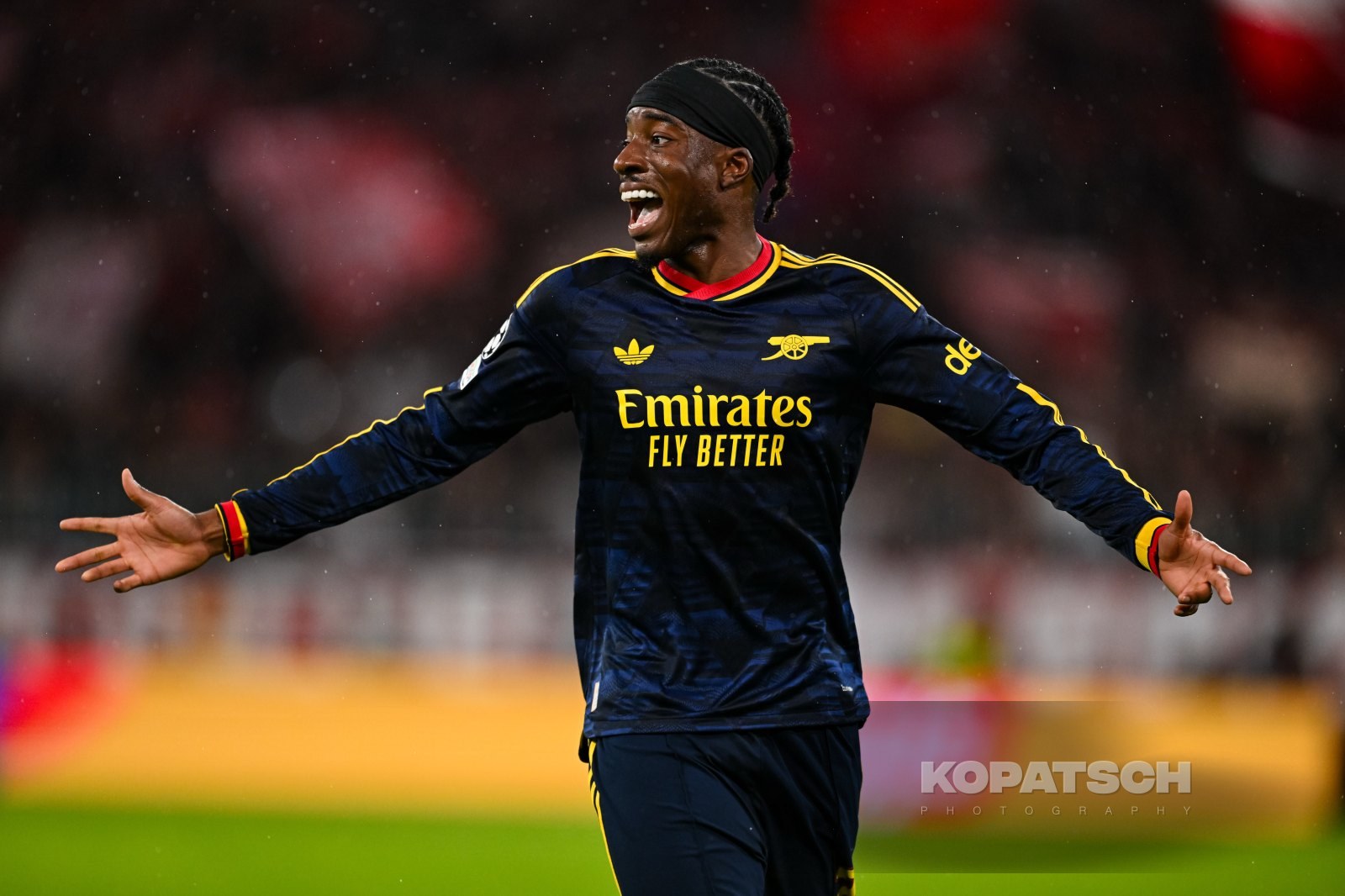 Noni Madueke of Arsenal FC, 2026-10-21 FC Bayern Muenchen vs Arsenal FC