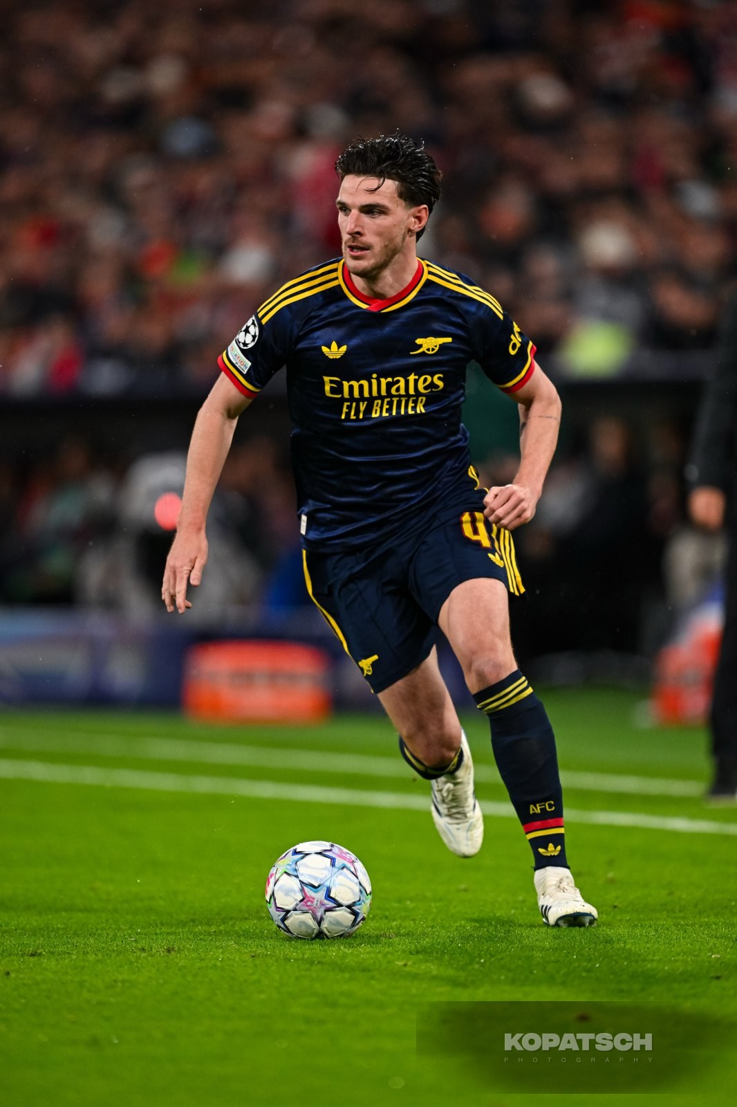 Declan Rice of Arsenal FC, 2026-10-21 FC Bayern Muenchen vs Arsenal FC