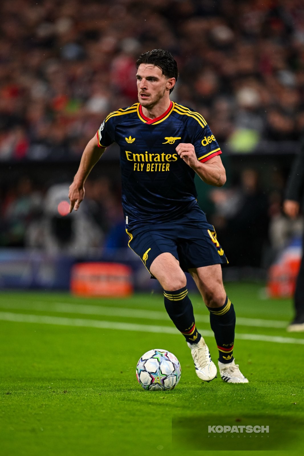 Declan Rice of Arsenal FC, 2026-10-21 FC Bayern Muenchen vs Arsenal FC