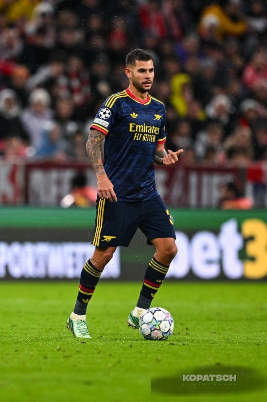Bruno Guimaraes of Arsenal FC, 2026-10-21 FC Bayern Muenchen vs Arsenal FC