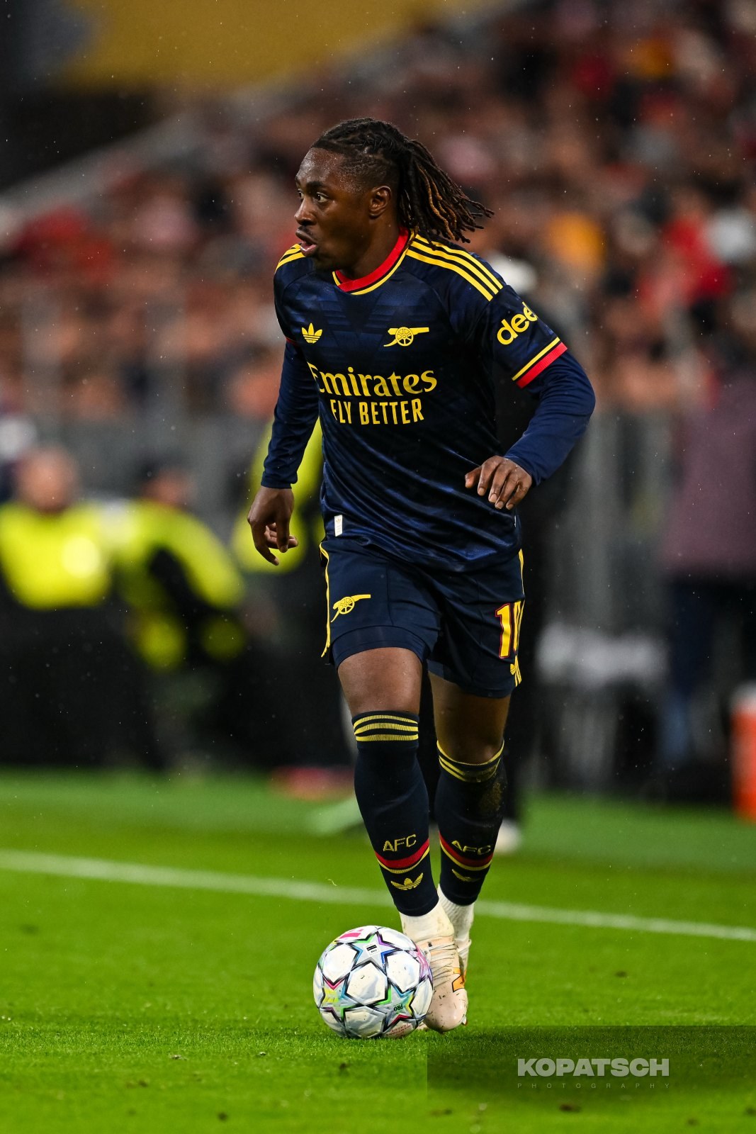 Eberechi Eze of Arsenal FC, 2026-10-21 FC Bayern Muenchen vs Arsenal FC