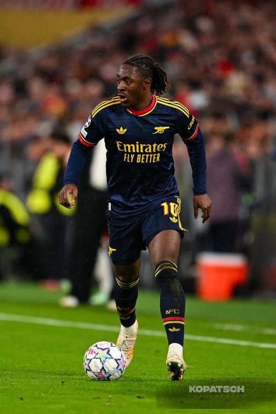 Eberechi Eze of Arsenal FC, 2026-10-21 FC Bayern Muenchen vs Arsenal FC
