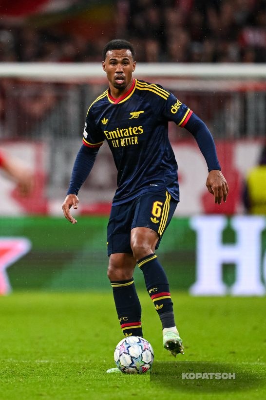 Gabriel of Arsenal FC, 2026-10-21 FC Bayern Muenchen vs Arsenal FC