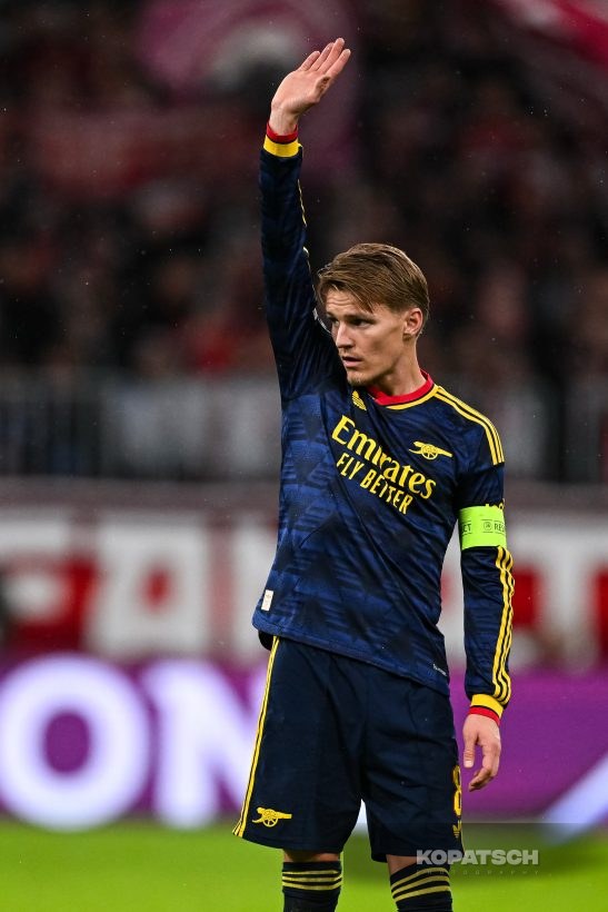 Martin Odegaard of Arsenal FC, 2026-10-21 FC Bayern Muenchen vs Arsenal FC