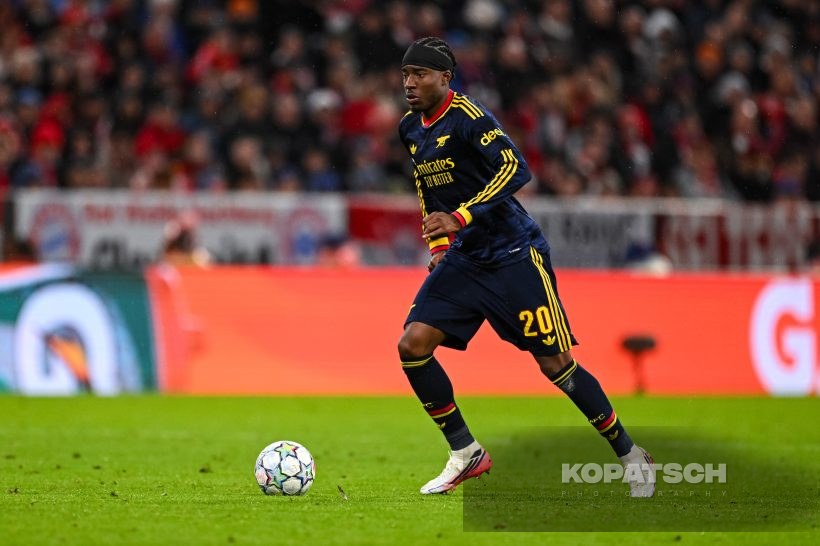 Noni Madueke of Arsenal FC, 2026-10-21 FC Bayern Muenchen vs Arsenal FC