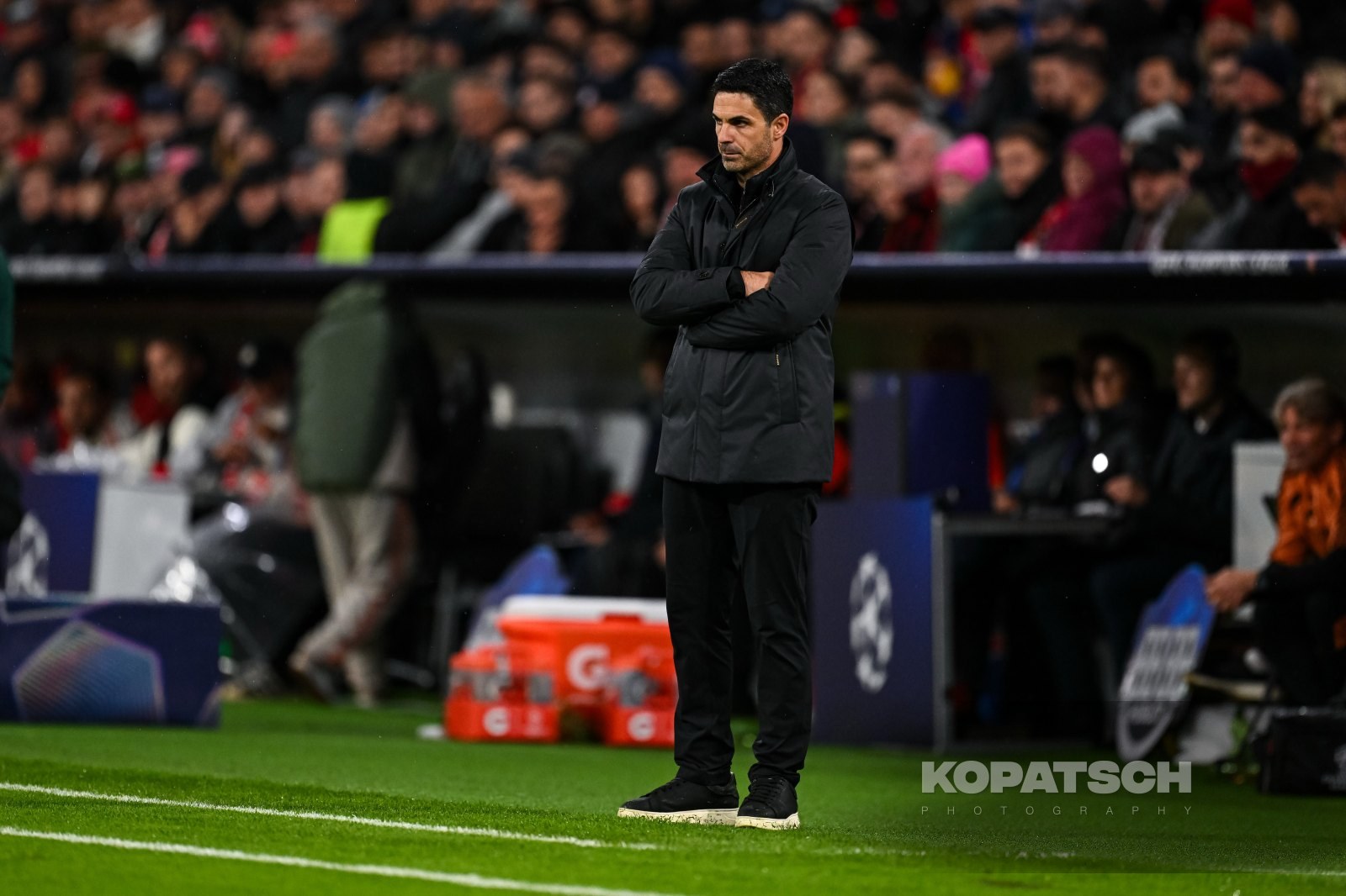 Coach Mikel Arteta of Arsenal FC, 2026-10-21 FC Bayern Muenchen vs Arsenal FC