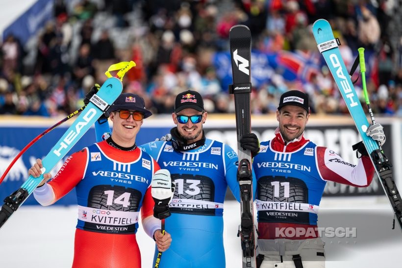 Franjo von Allmen · Dominik Paris · Vincent Kriechmayr, 2026 Alpine Skiing World Cup Final Kvitfjell Hafjell