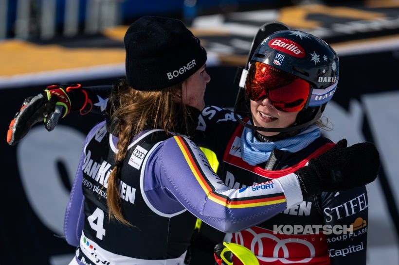 Mikaela Shiffrin · Emma Aicher, 2026 Alpine Skiing World Cup Final Kvitfjell Hafjell