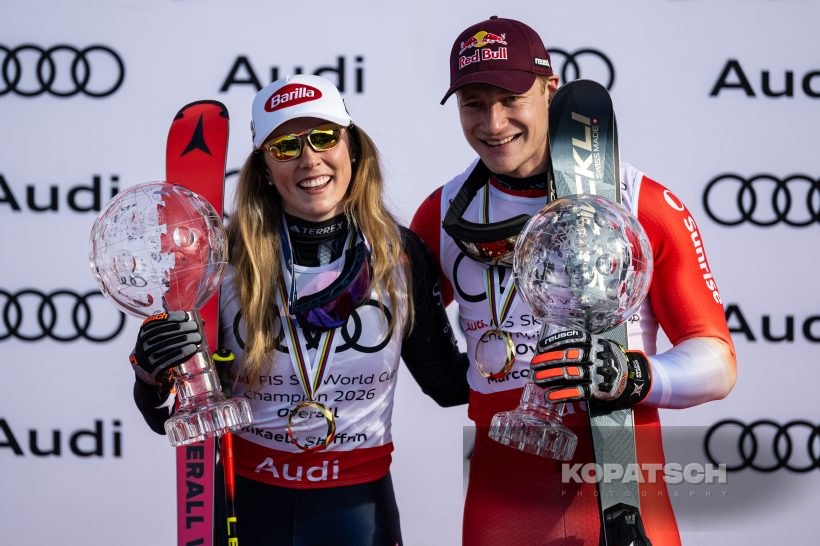 Mikaela Shiffrin · Marco Odermatt, 2026 Alpine Skiing World Cup Final Kvitfjell Hafjell