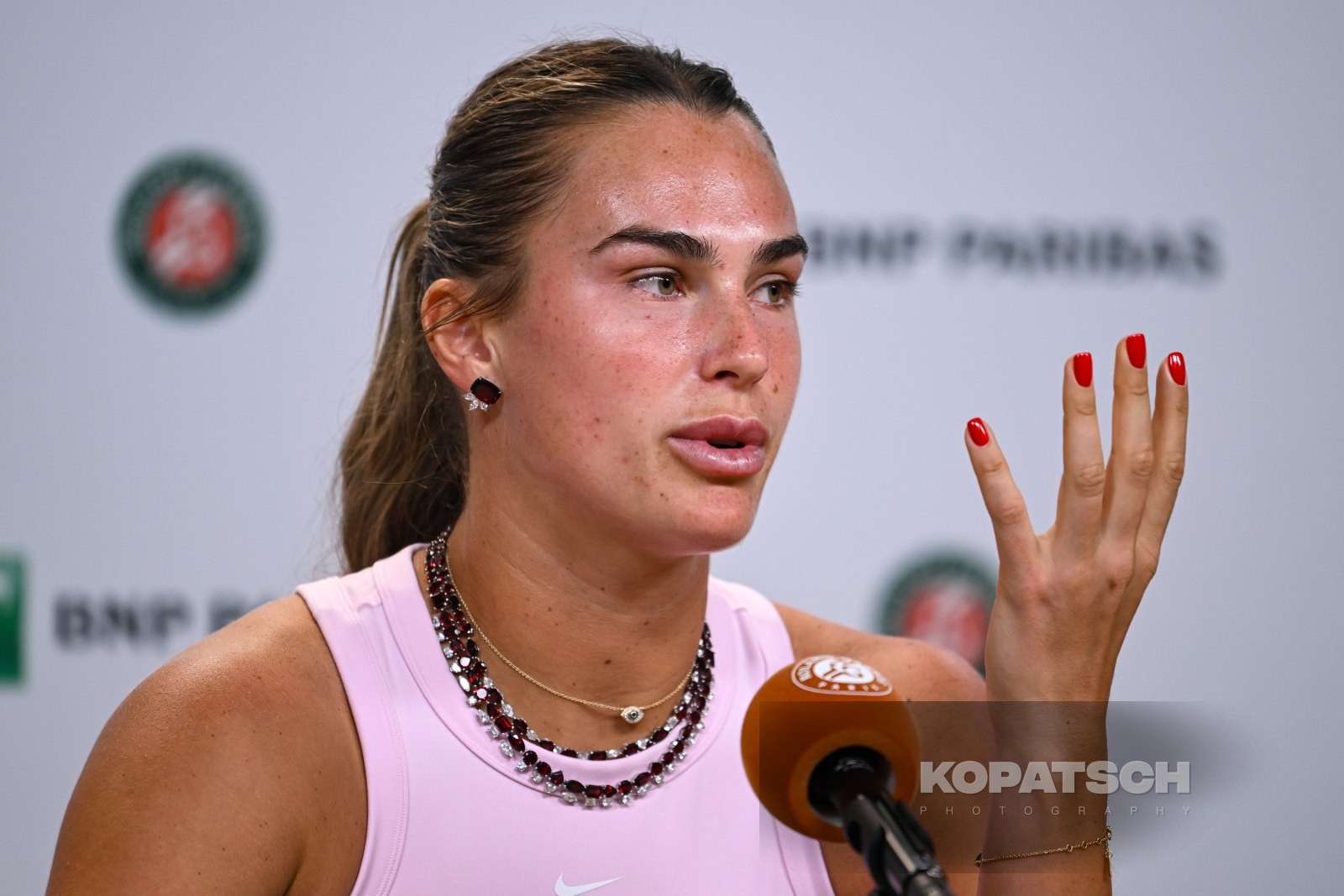 Aryna Sabalenka of Belarus — 2026 Roland Garros