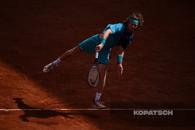 Andrey Rublev of Russia — 2026 Roland Garros