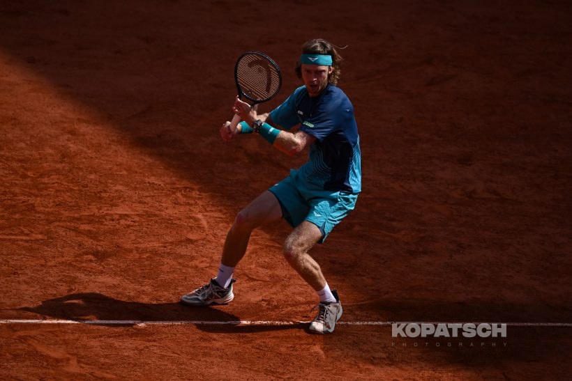 Andrey Rublev of Russia — 2026 Roland Garros