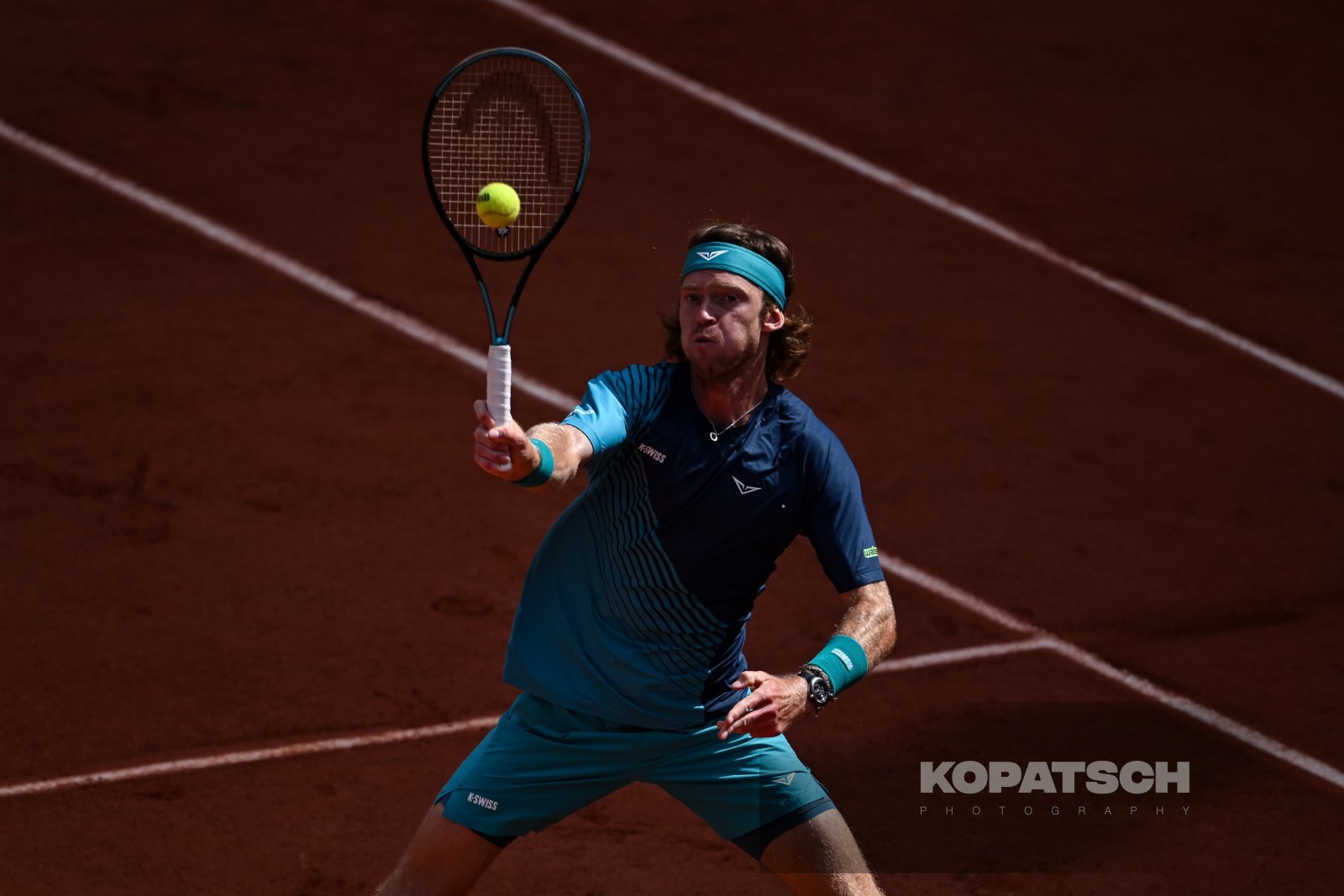 Andrey Rublev of Russia — 2026 Roland Garros