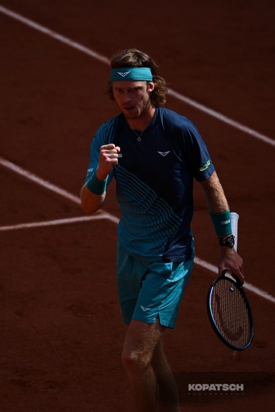Andrey Rublev of Russia — 2026 Roland Garros