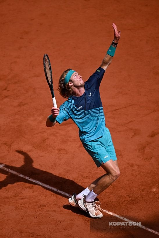 Andrey Rublev of Russia — 2026 Roland Garros