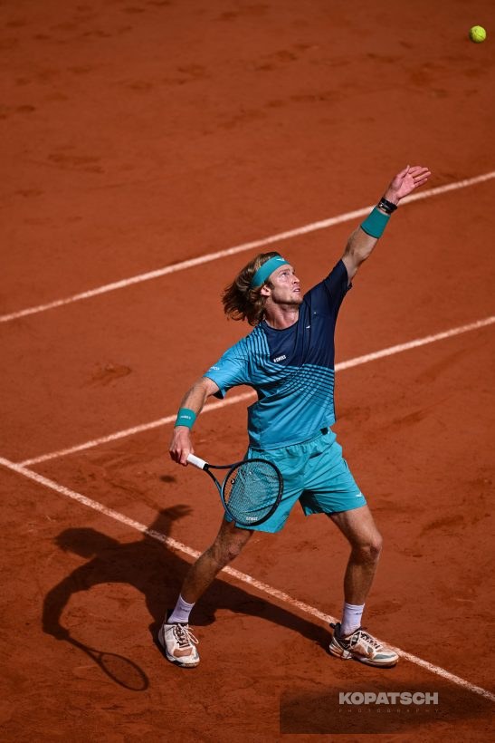 Andrey Rublev of Russia — 2026 Roland Garros