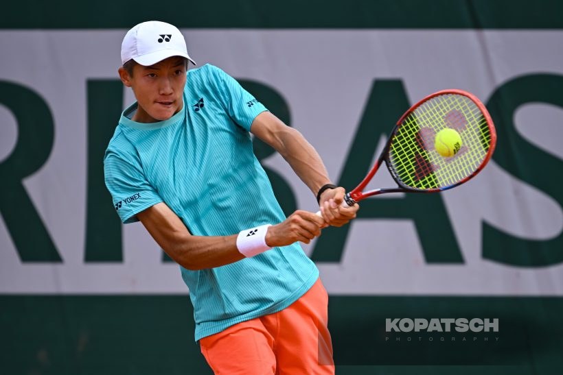 Damir Zhalgasbay of Kazakhstan — 2026 Roland Garros