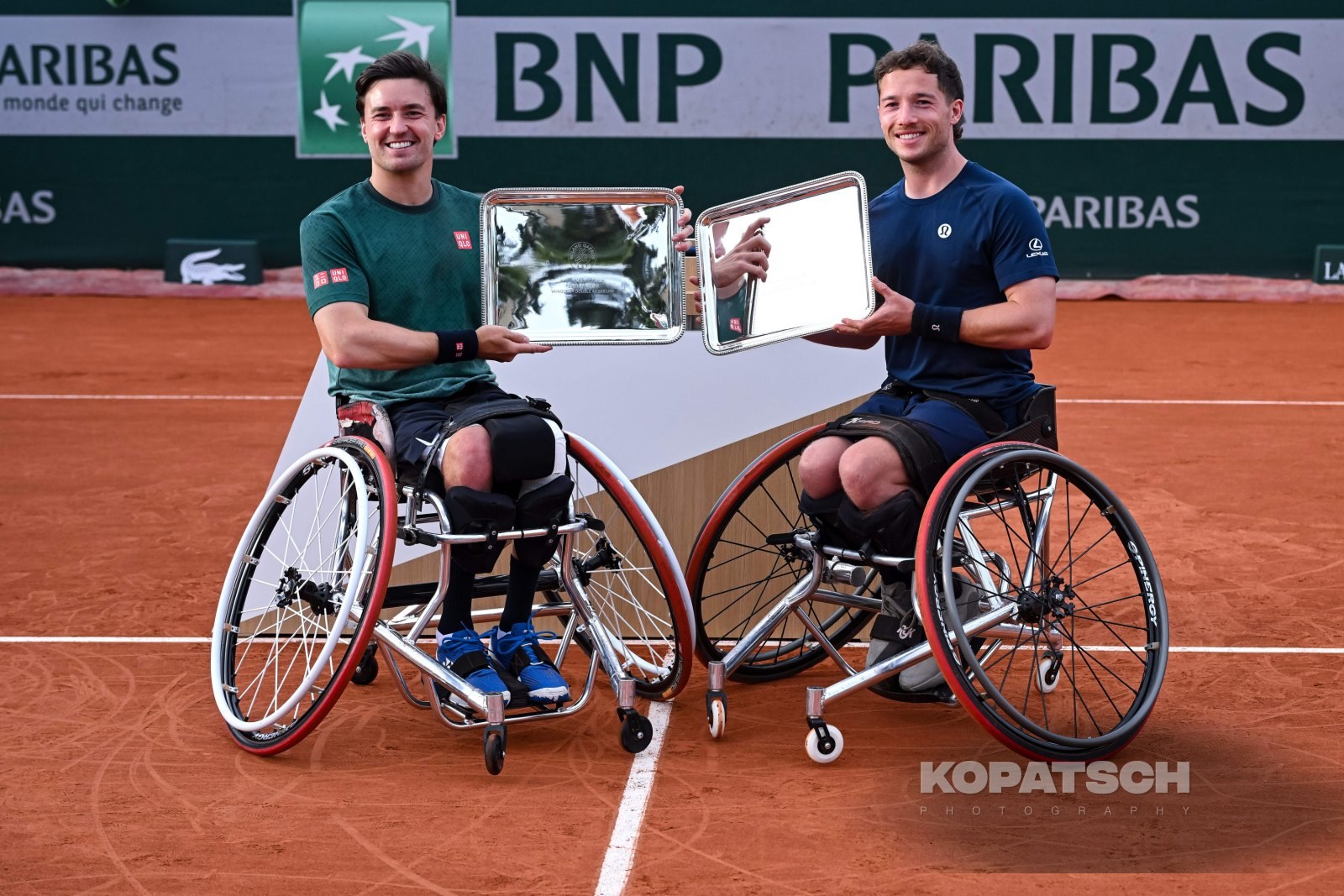 Gordon Reid of Great Britain and Alfie Hewett of Great Britain — 2026 Roland Garros