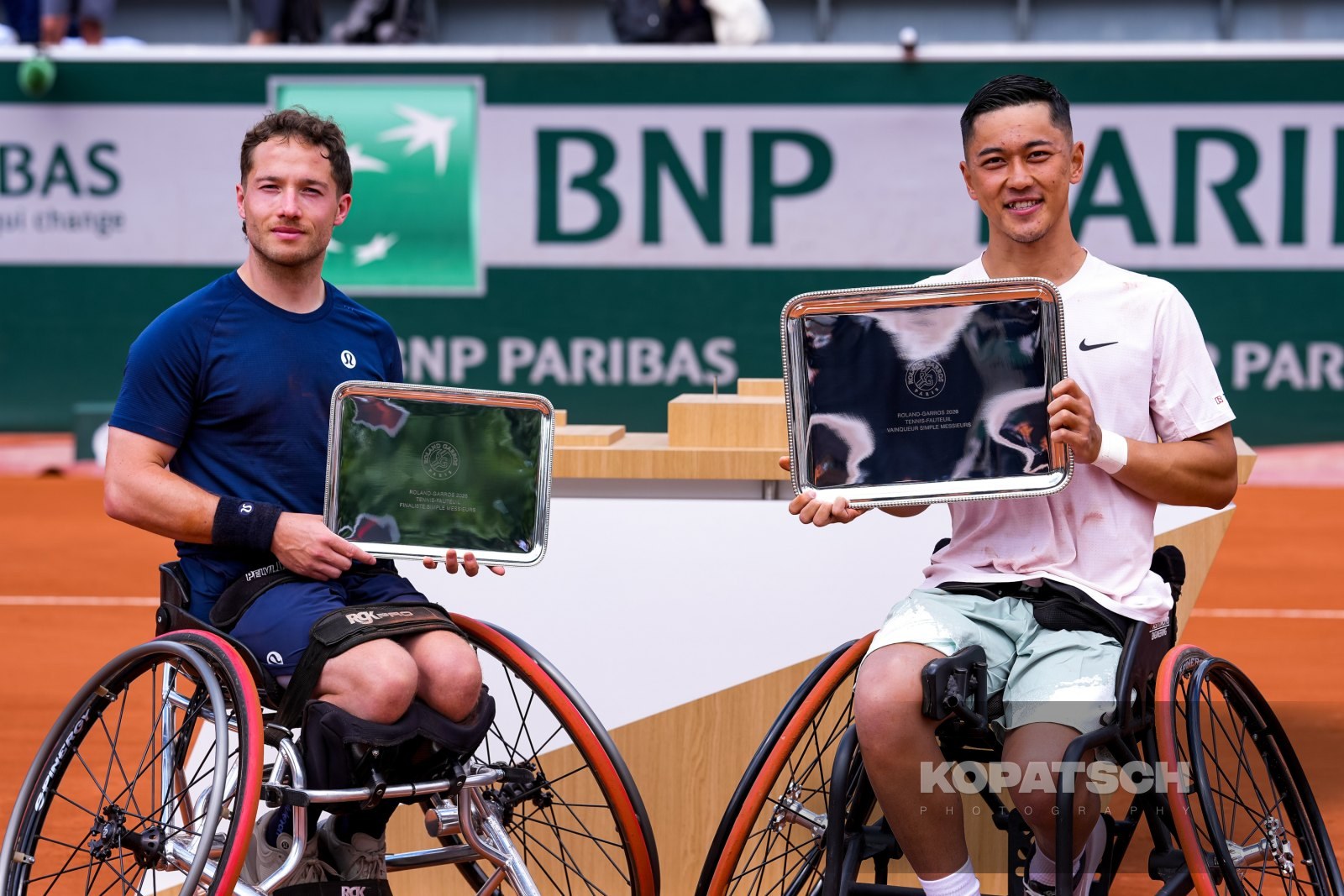 Alfie Hewett of Great Britain and Tokito Oda of Japan — 2026 Roland Garros