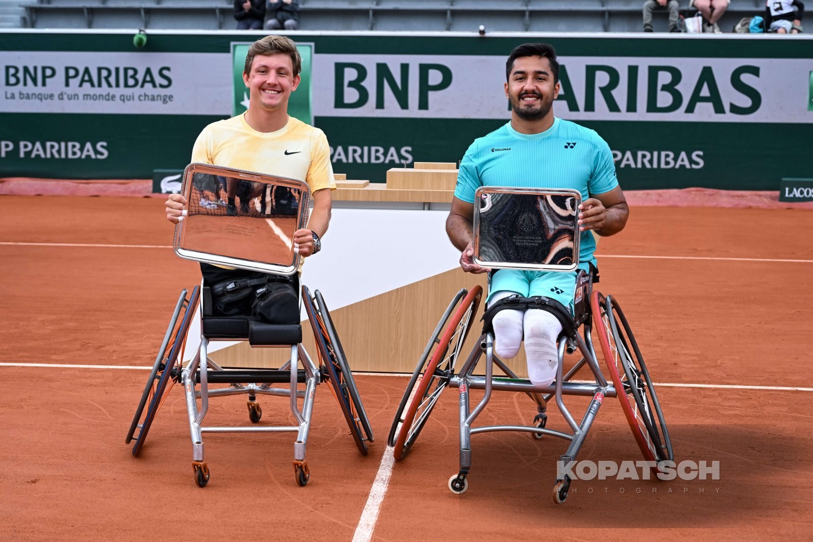 Niels Vink of the Netherlands and Ahmet Kaplan of Turkey — 2026 Roland Garros