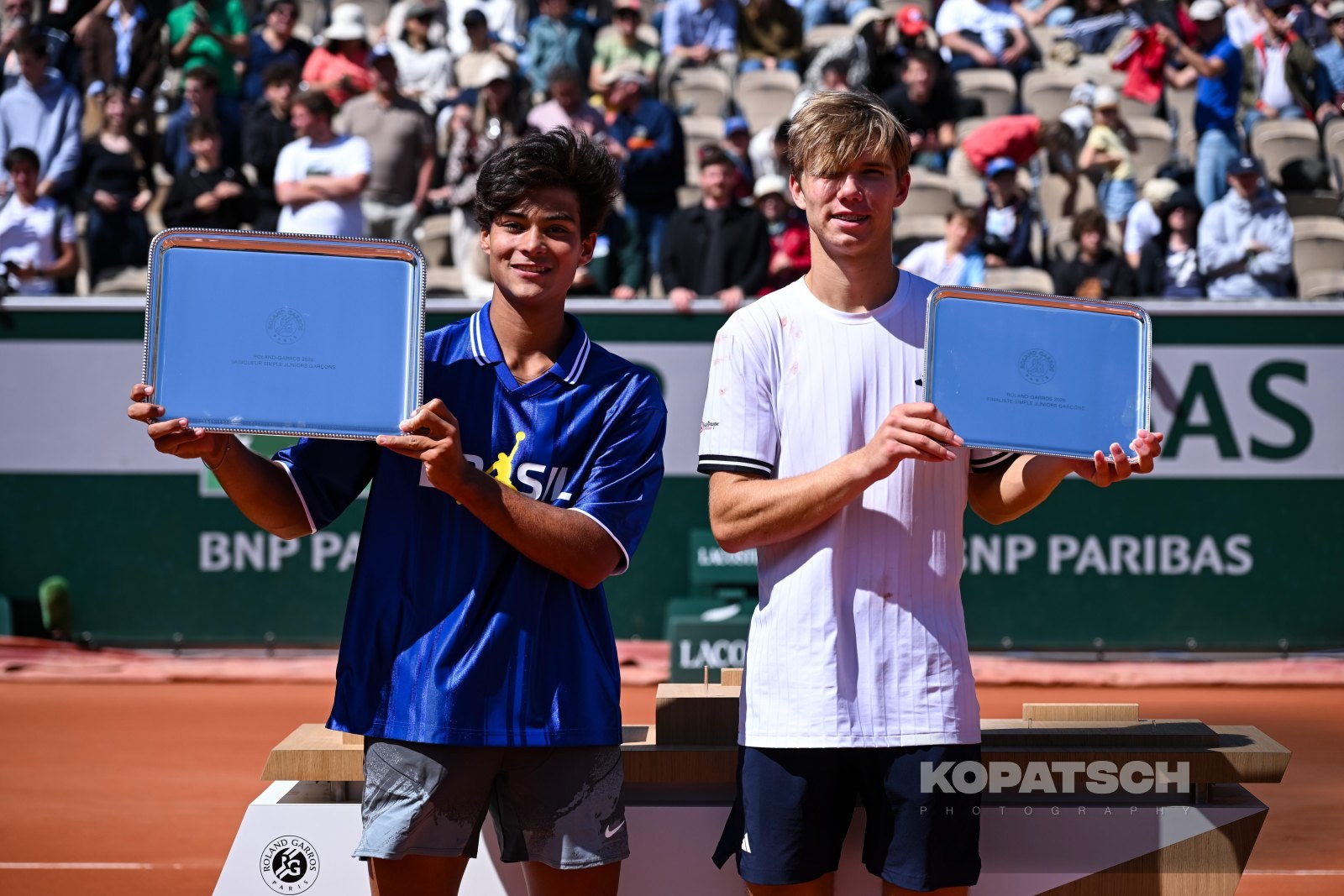 Luis Guto Miguel of Brazil and Michael Antonius of the United States — 2026 Roland Garros