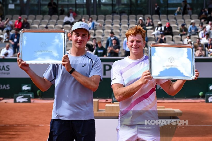 Vincent Reisach of Germany and Jamie Mackenzie of Germany — 2026 Roland Garros
