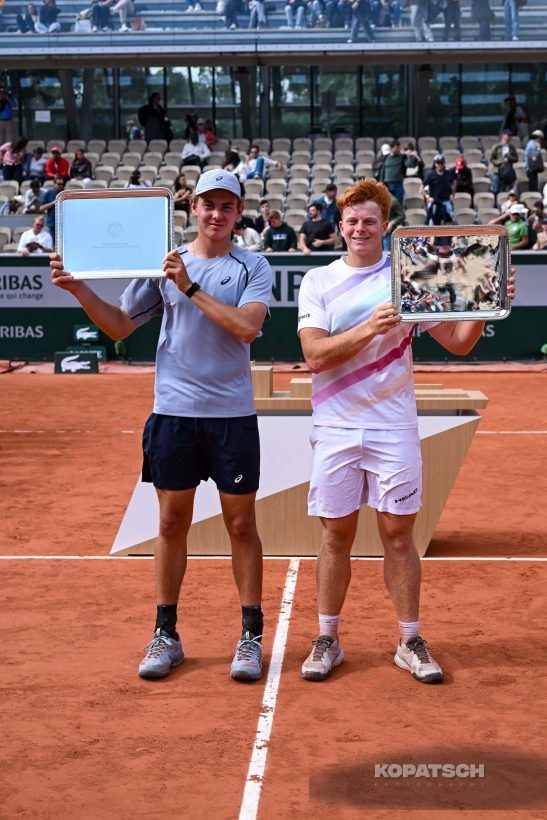 Vincent Reisach of Germany and Jamie Mackenzie of Germany — 2026 Roland Garros