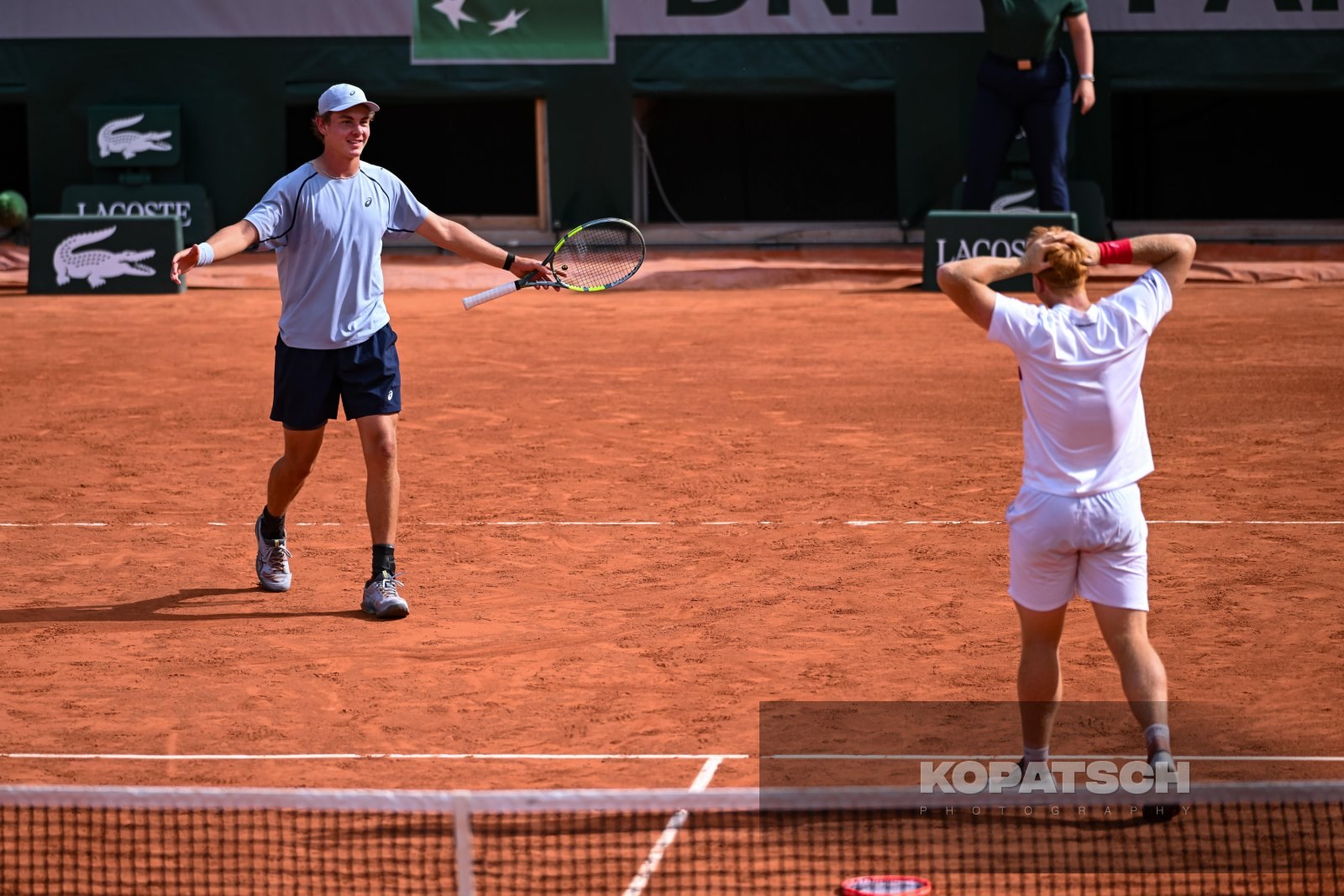 Vincent Reisach of Germany and Jamie Mackenzie of Germany — 2026 Roland Garros