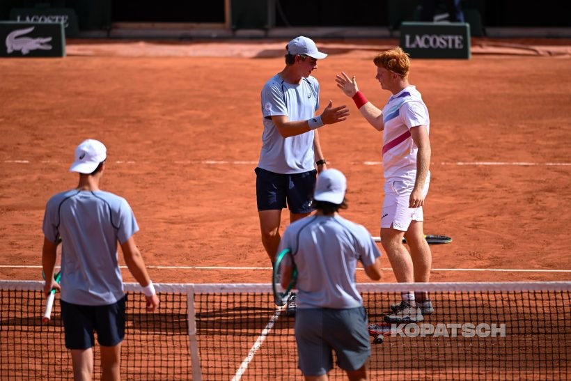 Vincent Reisach of Germany and Jamie Mackenzie of Germany — 2026 Roland Garros