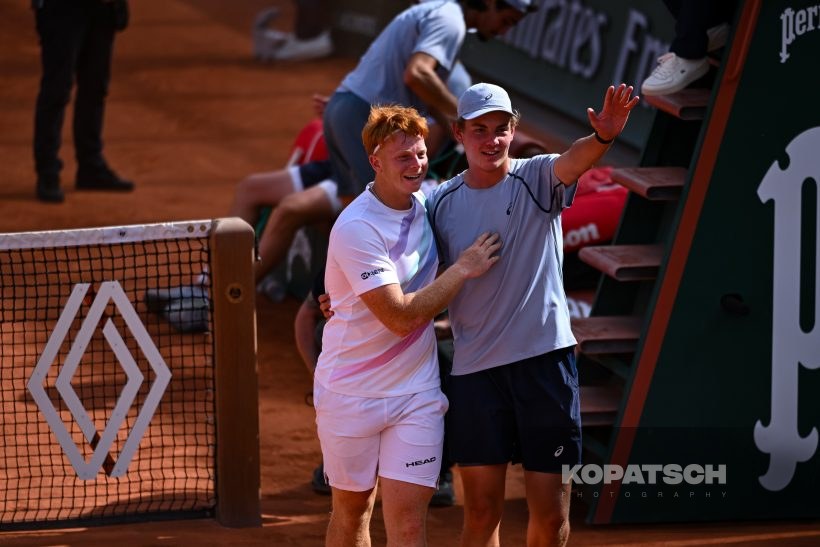 Vincent Reisach of Germany and Jamie Mackenzie of Germany — 2026 Roland Garros