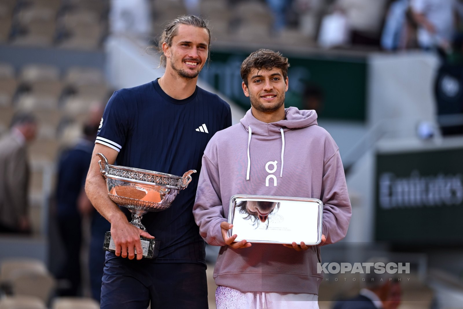 Alexander Zverev of Germany and Flavio Cobolli of Italy — 2026 Roland Garros