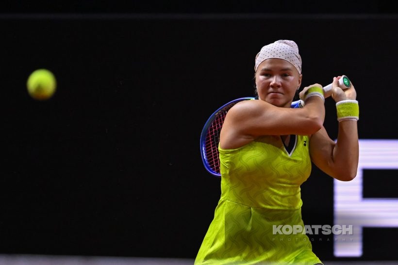 during the Women’s Singles second round match — 2026 Stuttgart PTGP