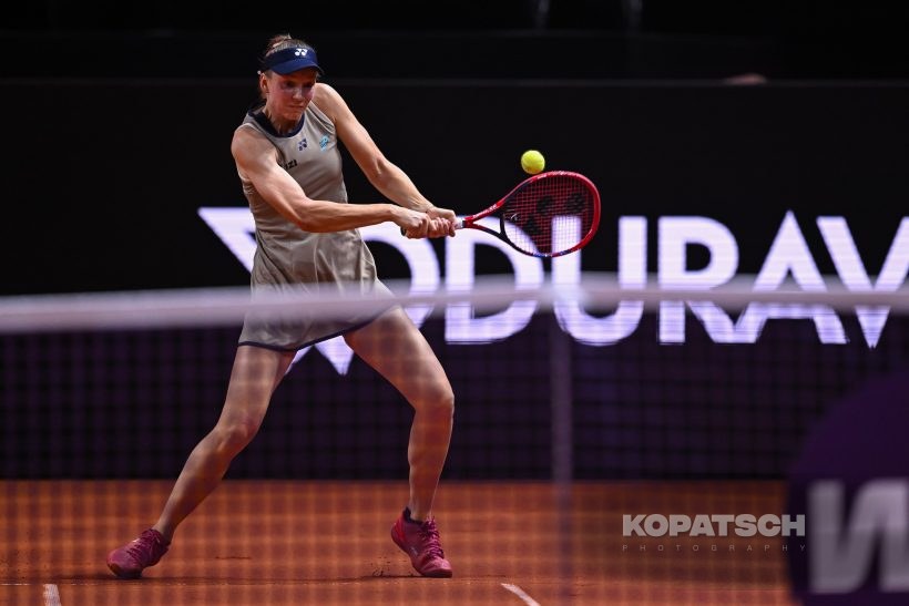 during the Women’s Singles second round match — 2026 Stuttgart PTGP
