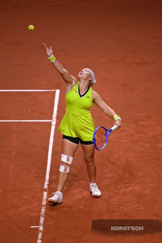 during the Women’s Singles second round match — 2026 Stuttgart PTGP