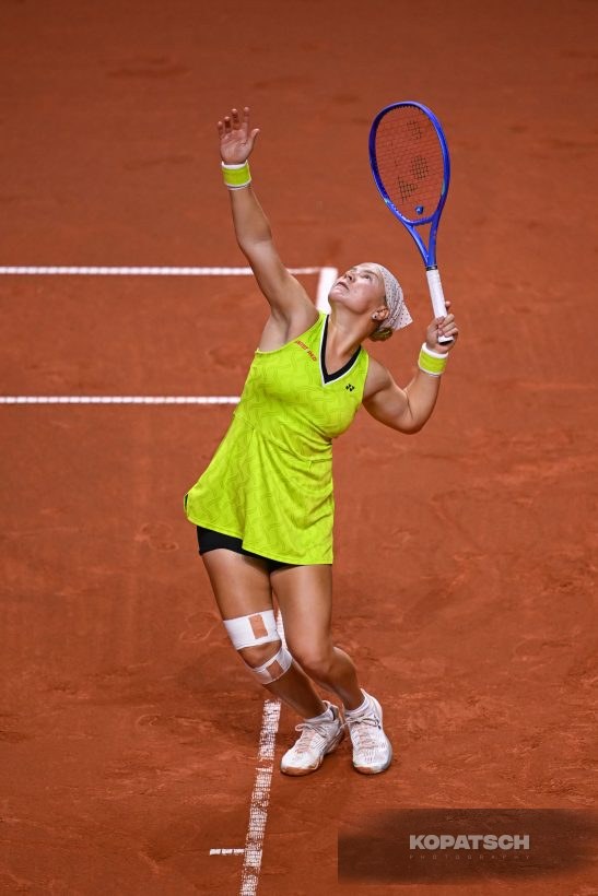 during the Women’s Singles second round match — 2026 Stuttgart PTGP